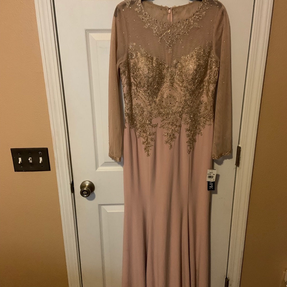 Blush/gold gown